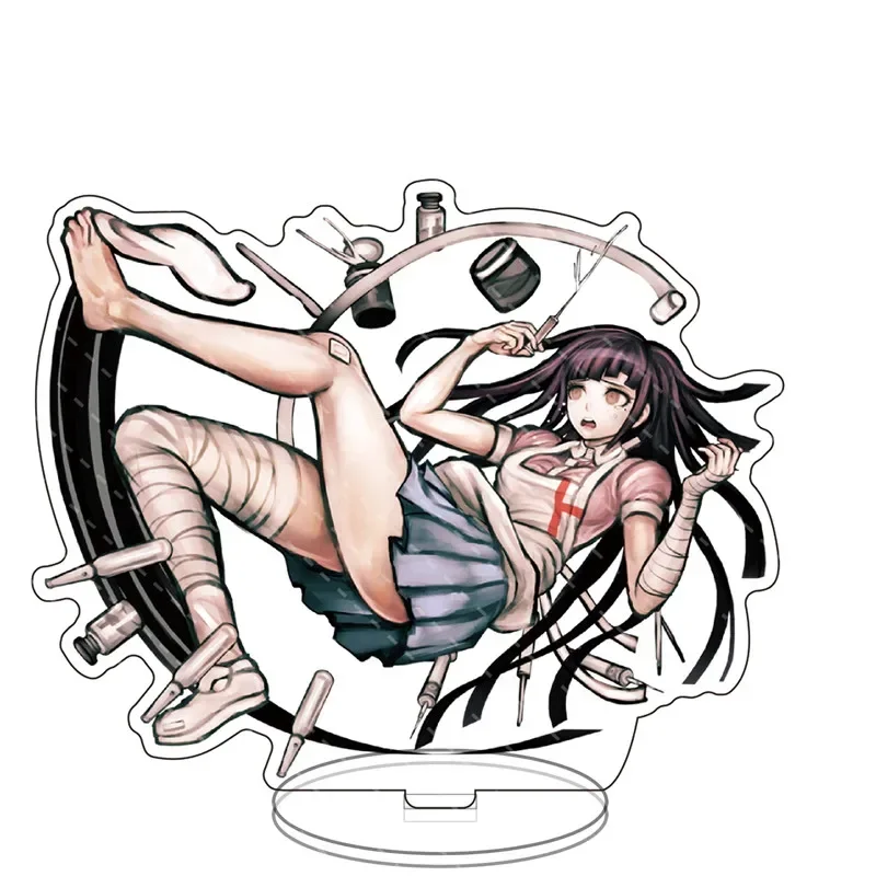 애니메이션 피규어 Dangan Ronpa Danganronpa V3 입상 Trigger Happy Havoc 아크릴 스탠드 모델 플레이트 데스크 장식 스탠딩 사인 선물