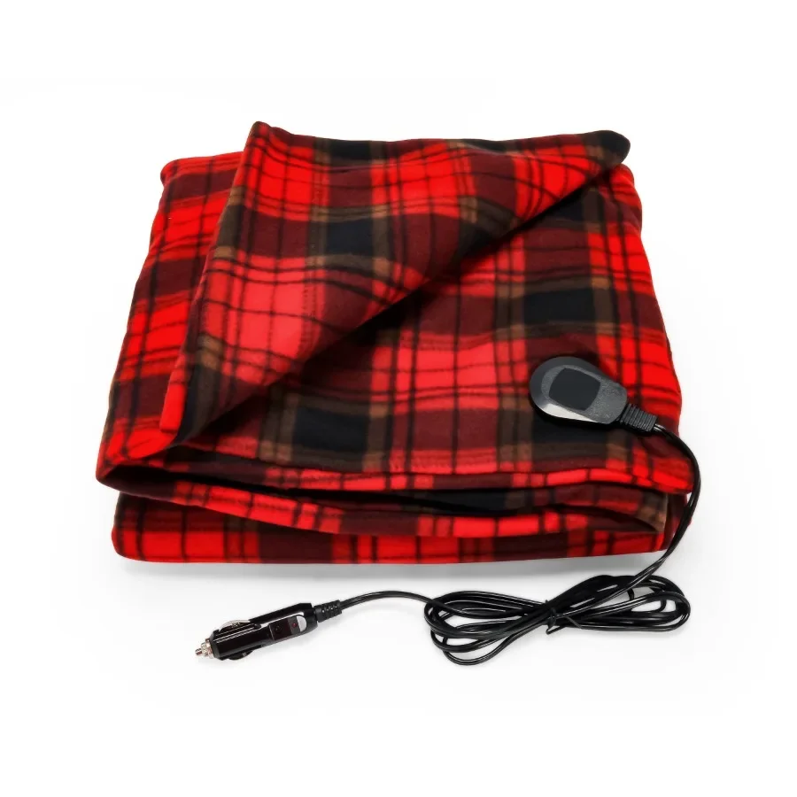 Cozy Heated Fleece Blanket for RV Camping Travel
