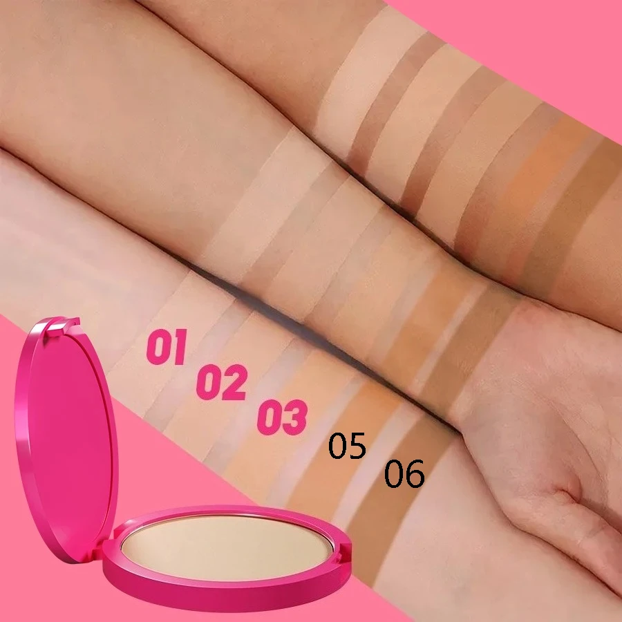 Description Picture 3 of itemNatural Matte Pressed Powder Oil Control Brighten Whitening Face Base Foundation Compact Concealer Makeup Cosmetics