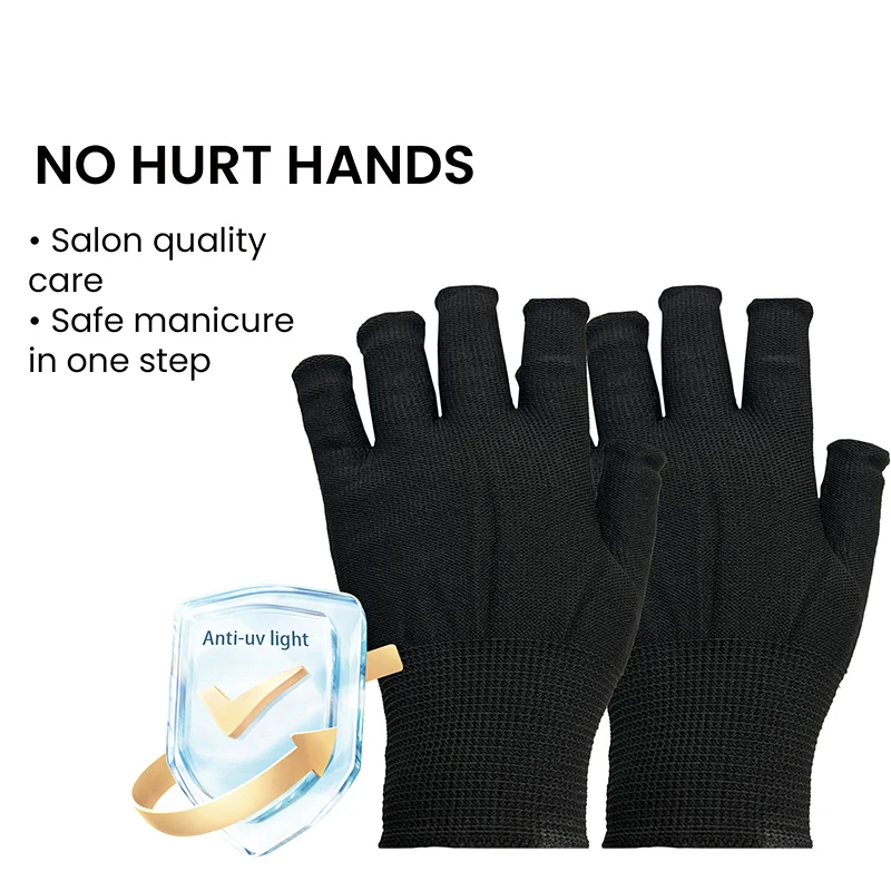 Nail Gloves 1 Pair fingerless gloves half finger gloves sunscreen gloves sun protection gloves