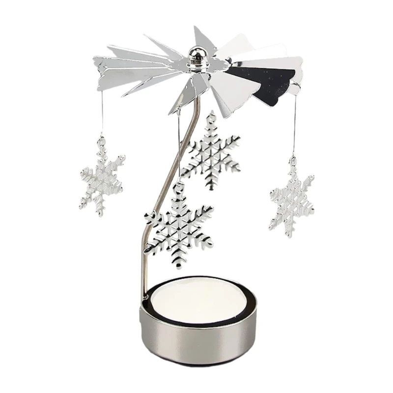 Rotary Holder Creative Rotating Candlestick Tea Light Holder Party Gift Women Wife Children Girl