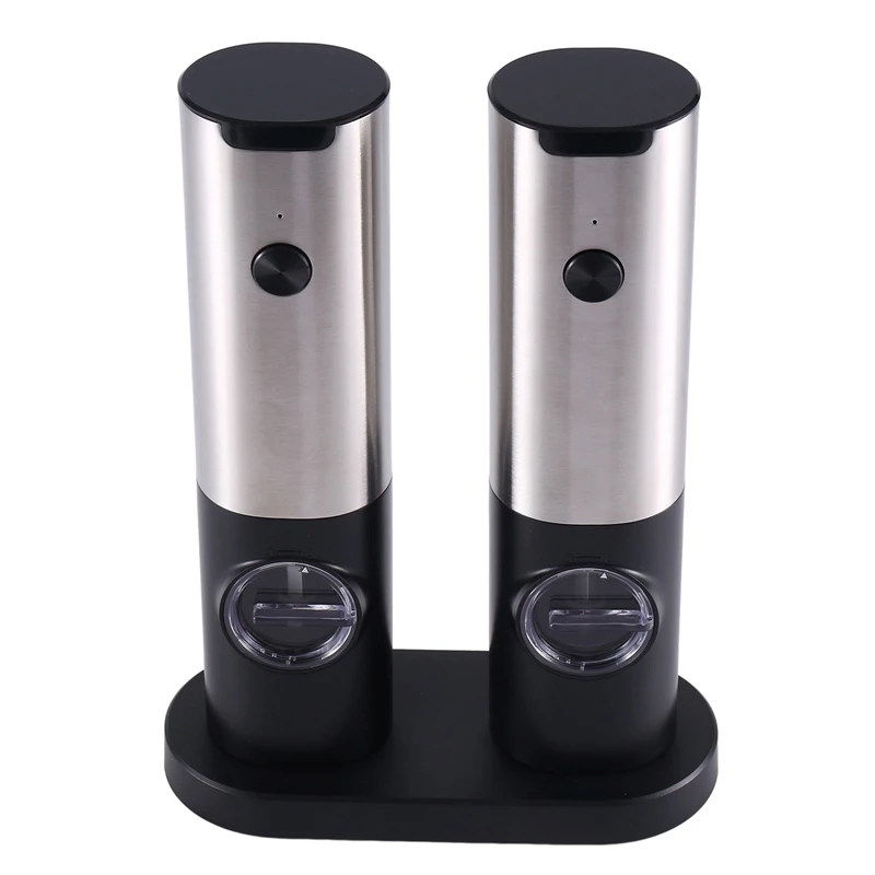 Electric Salt And Pepper Grinder Set With Usb Rechargeable