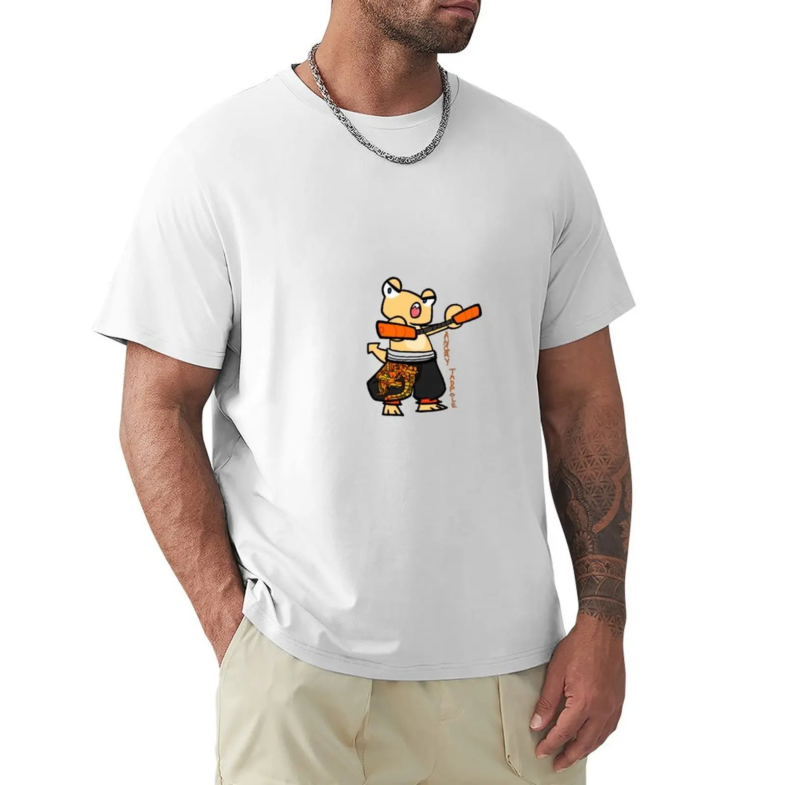 

Angry Tadpole - Nun-chucks T-shirt plain for a boy mens t shirts casual stylish