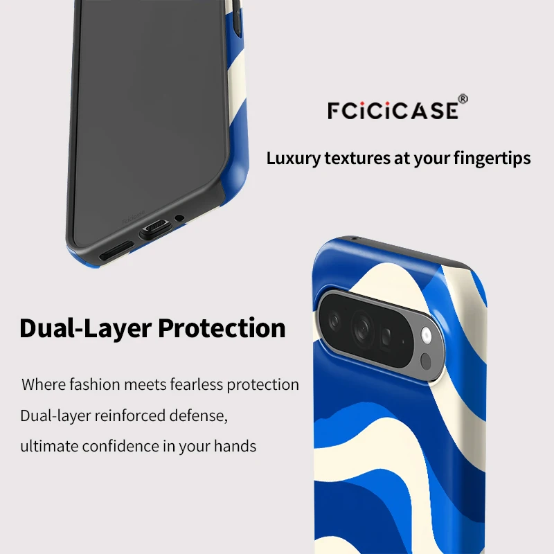 Dual Layer Fashion Stripe Pattern Phone Case - Enhanced Protection Bumper Design