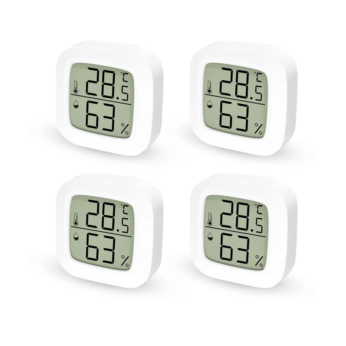 

Indoor Home Thermometer Set,Digital Thermometer Hygrometer Mini LCD Indoor Ambient Thermometer, Digital Thermometer