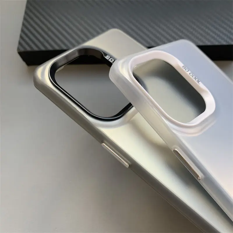 Luxury Metallic Aurora Skin Matte Phone Case Cover