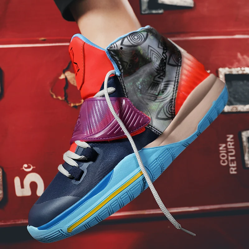 Men's Basketball Shoes Unisex Cushioning Anti-Friction Sport Shoes Men Light Basketball Sneakers Women High Top Gym Boots