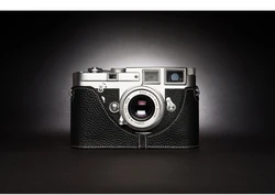 Luxurious Genuine Leather Half Camera Case Cover ( Black - MP)