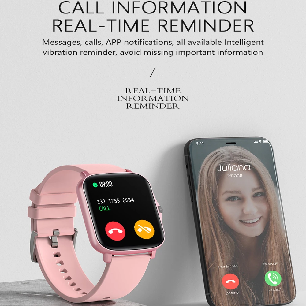 2021 M2 Y20 P8 Plus Smart Watch Men Rotate Button IP67 Smartwatch 1.7 Inch HD Screen Sports Women Smartwatch 24H Heart Rate Cloc