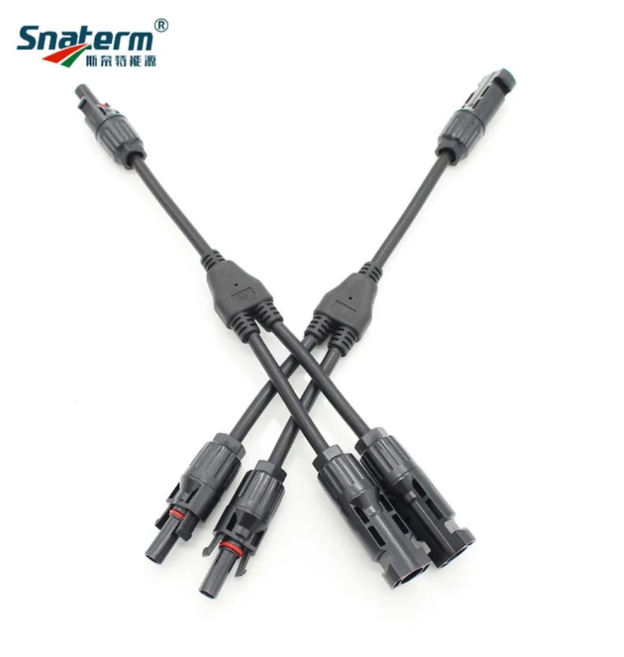 Solar PV Multi Parallel Branch Connectors - Male & Female Adapter Pair