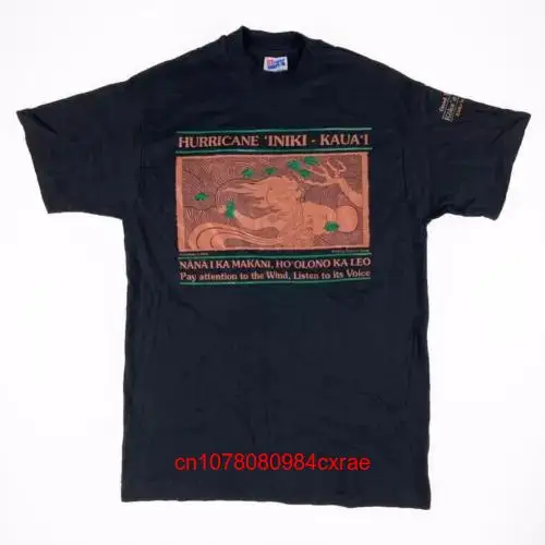 Футболка с длинным или коротким рукавом Hurricane Iniki Kauai, гавайская