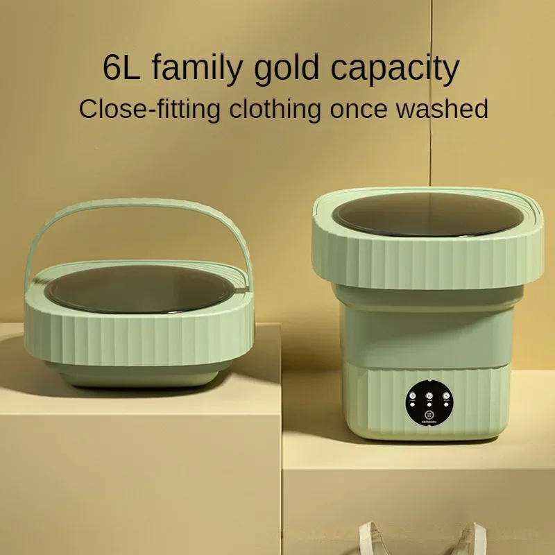 Portable folding washing machine automatic mini underwear socks special elution integrated travel