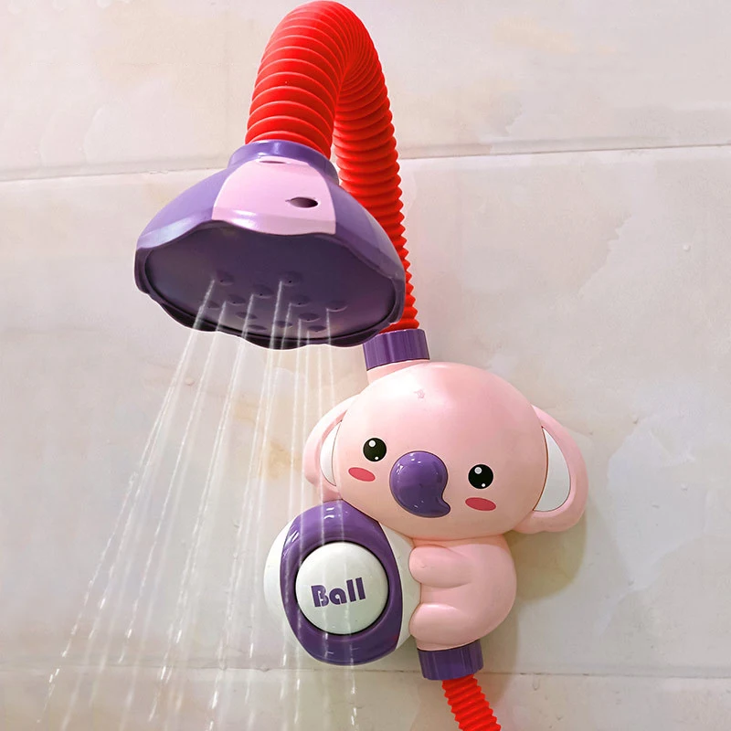 Jouet de bain pour bébé, mignon éléphant mur, ventouse, jeux d'eau, pompe à  eau automatique électrique, jouet de bain, douche - AliExpress