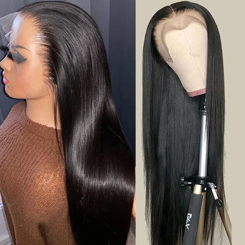 250% 360 Full Lace Wig Glueless Wigs Human Hair Lace Frontal Wig Straight HD Human Hair Wigs 13X4 HD Frontal human hair lace frontal