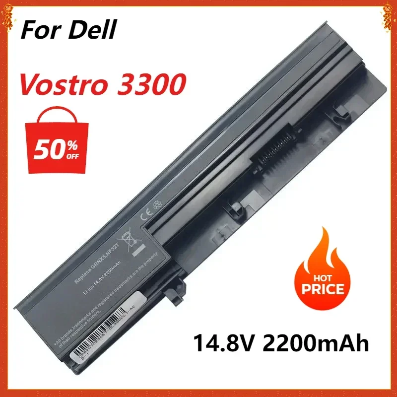 Laptop Battery for Dell Vostro 3300 3350 0XXDG0 50TKN GRNX5 NF52T 451-11354 7W5X09C V3300 V3350 14.8V