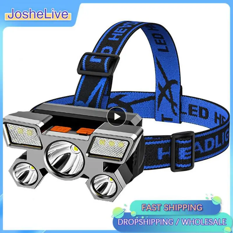 

with Built-in 18650 Battery USB Rechargeable Outdoor Camping Headlamp Led Rechargeable Motion Light fishing light