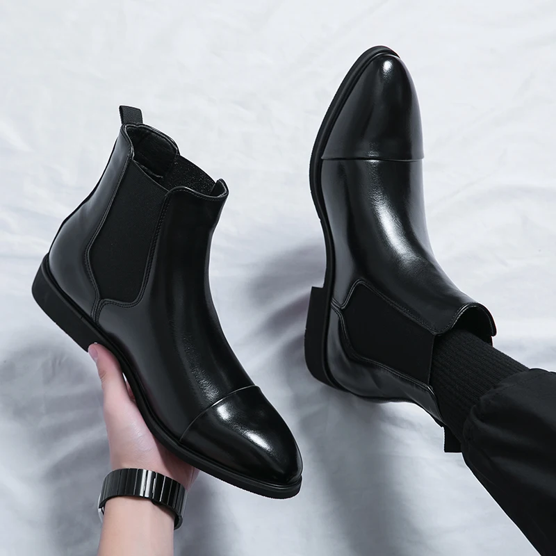 Classic Men Chelsea Boots men chelsea boots,men leather shoes