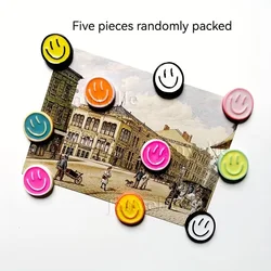 Set of 5 Cute Kawaii Cartoon Design Refrigerator Magnets for Whiteboard and Home Decor (5pcs random)