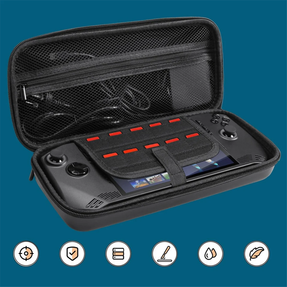 ZIZI 휴대용 보관 가방 클로 게임 콘솔 용 운반 케이스 EVA 방수 및 안티 드롭 보호 핸드백 블랙