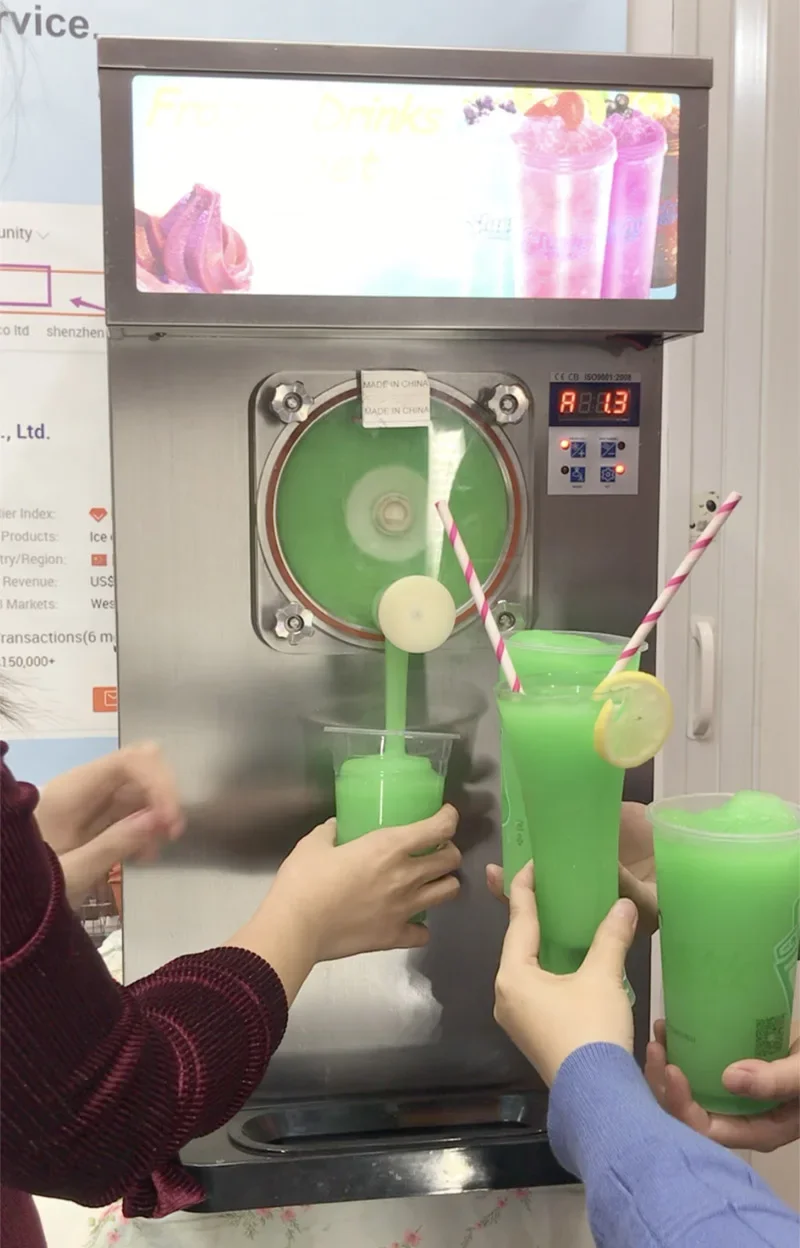 Ice Slush Machine 15l Granita Sorbet Ice Cream Gelato Milkshake Cocktail Slushy Juice Smoothie Margarita Machine Frozen Drink 2