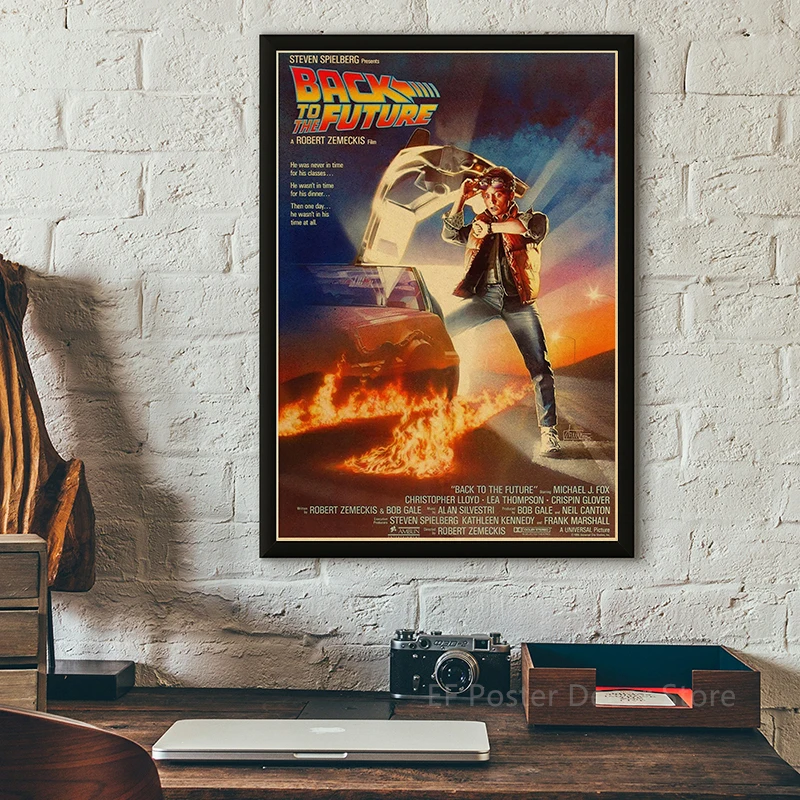 Description Picture 6 of itemBack To The Future Movie Posters Home Room Cinema Decor Painting Vintage Kraft Paper Prints Classic Film Poster Art Wall Picture