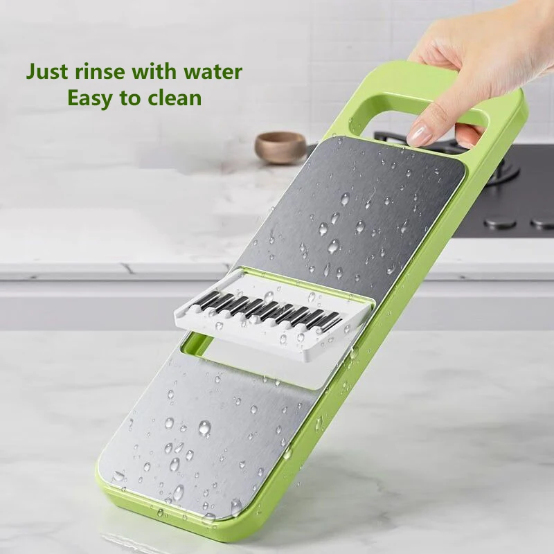 Multi-Functional Stainless Steel Wire Cutter Household Kitchen Vegetable Cutter Wire Cucumber Potato Grater Chopper