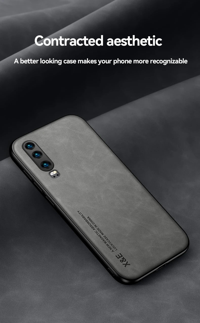 Luxury Leather Phone Case For Huawei Mate 20 30 40 Plus 20X P20 P30 P40 P50 Lite Pro Nova 4E 5 6 7 9 10 SE 5G Silicone C_voghion.com