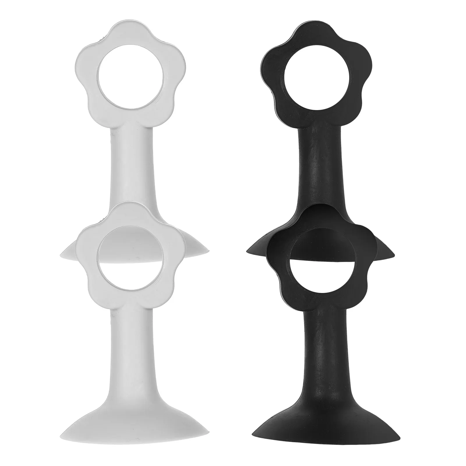 4Pcs 도어 손잡이 벽 보호대 실리콘 도어 스토퍼 소음 감소 도어 핸들 범퍼 홈..