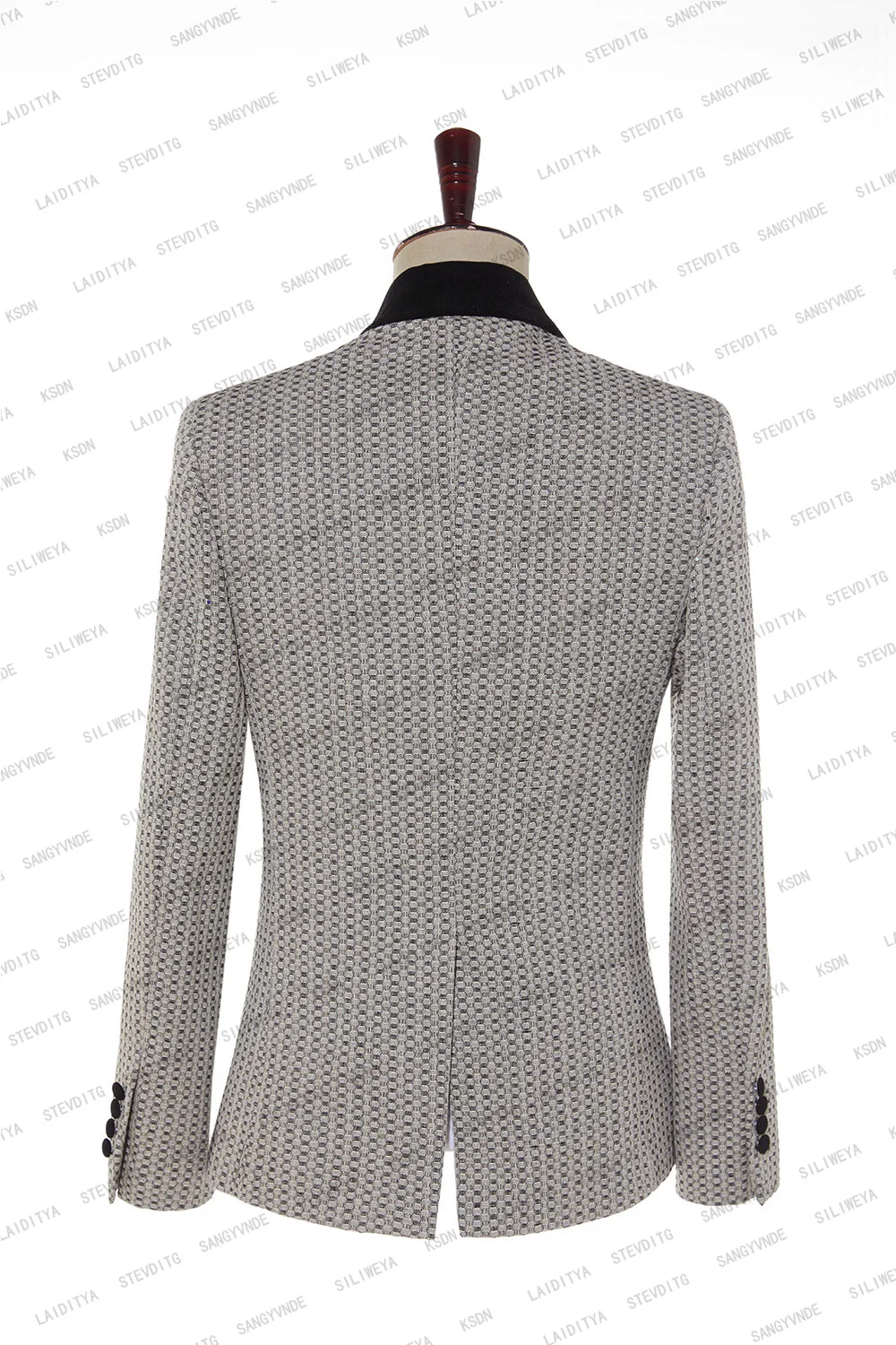 Men Suits 1 Piece Casual Business Khaki Black Double Breasted Shawl Lapel Suit Wedding Groom Prom Formal Blazers Jacket