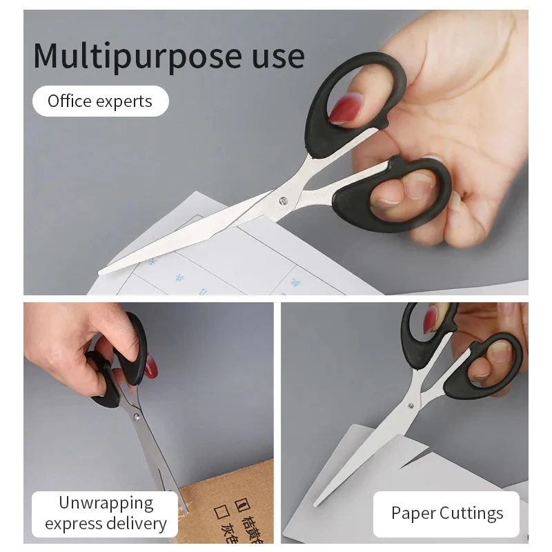 Multi-purpose office stainless steel scissors Household Kitchen Stainless Steel Scissors Student Diy Paper Cuttings Knife - 3