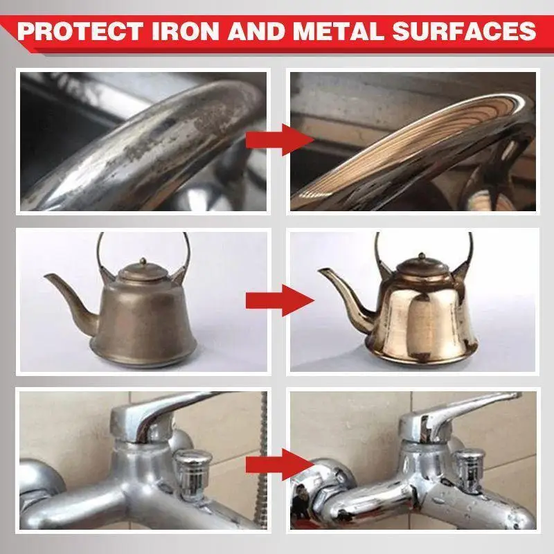100ml Car Anti-rust Rust Remover Paste Multi-Purpose Chassis Rust Converter Repair Protect Iron Metal Surfaces Maintenance Clean