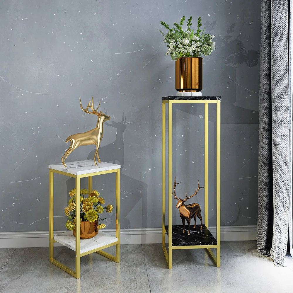 Environmentally Friendly Material Nordic Iron Flower Stand, Strong and Stable, Floor-to-ceiling Flower Pot Stand, Home d