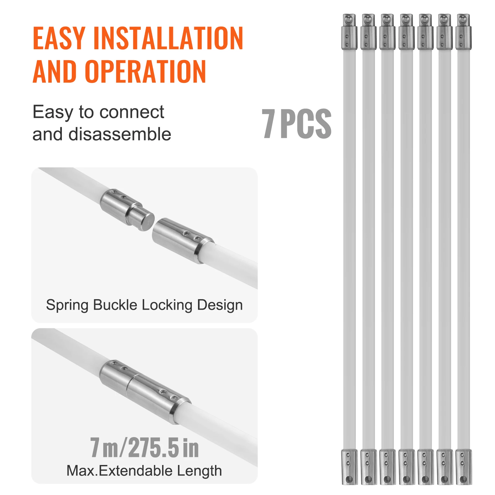 VEVOR 6M Spazzola Canna Fumaria, Kit Spazzacamino, Nylon Spazzola - Foto 3