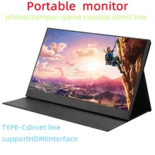 Monitor portátil para Ps4, Switch, Xbox, Huawei, Xiaomi, teléfono, ordenador portátil, pantalla LCD, 13,3 pulgadas, 15,6 P, USB, tipo C, IPS, FHD