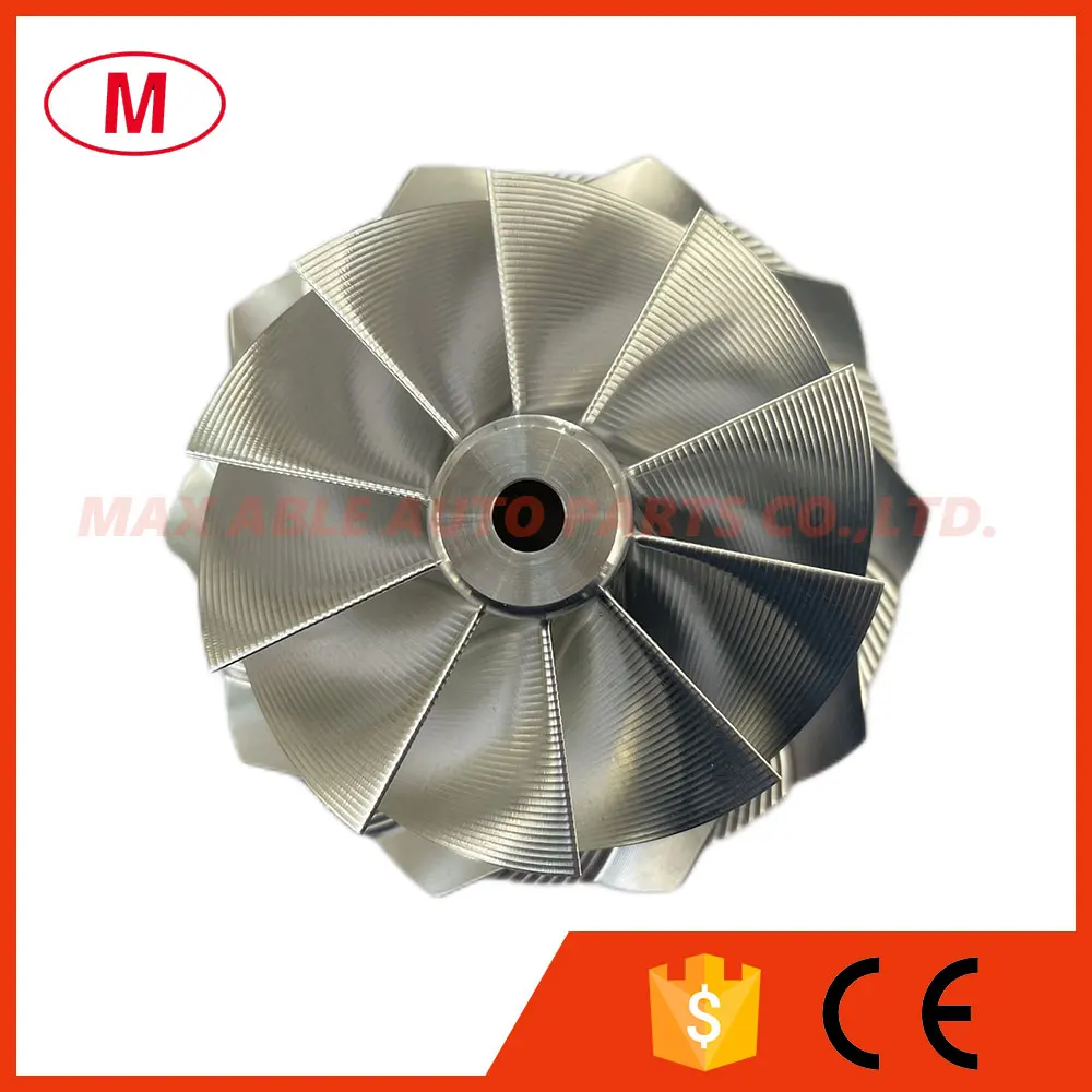 GT3582R GEN ll 65 70/82 46 мм 10 + 0 лезвий обратный турбо заготовка компрессорное