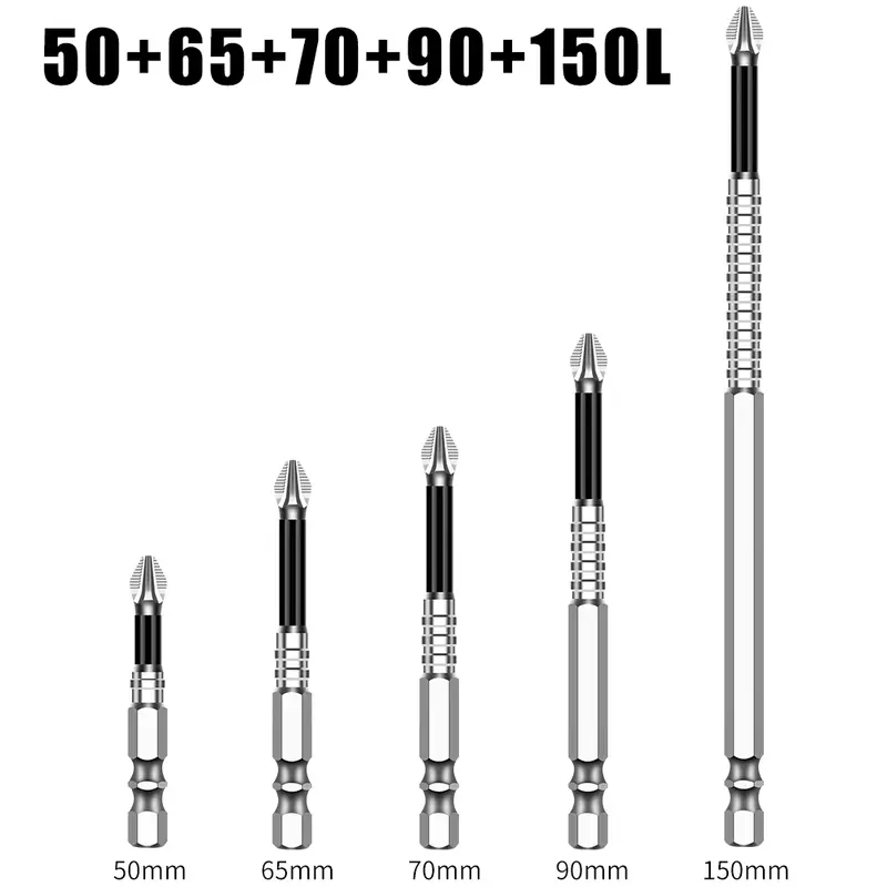 K5 Non-slip High Hardness Bit S2 Strong Magnetic 5A Black Non-slip Cross Head Electric Drill Electric Screwdriver Bit - Image 19