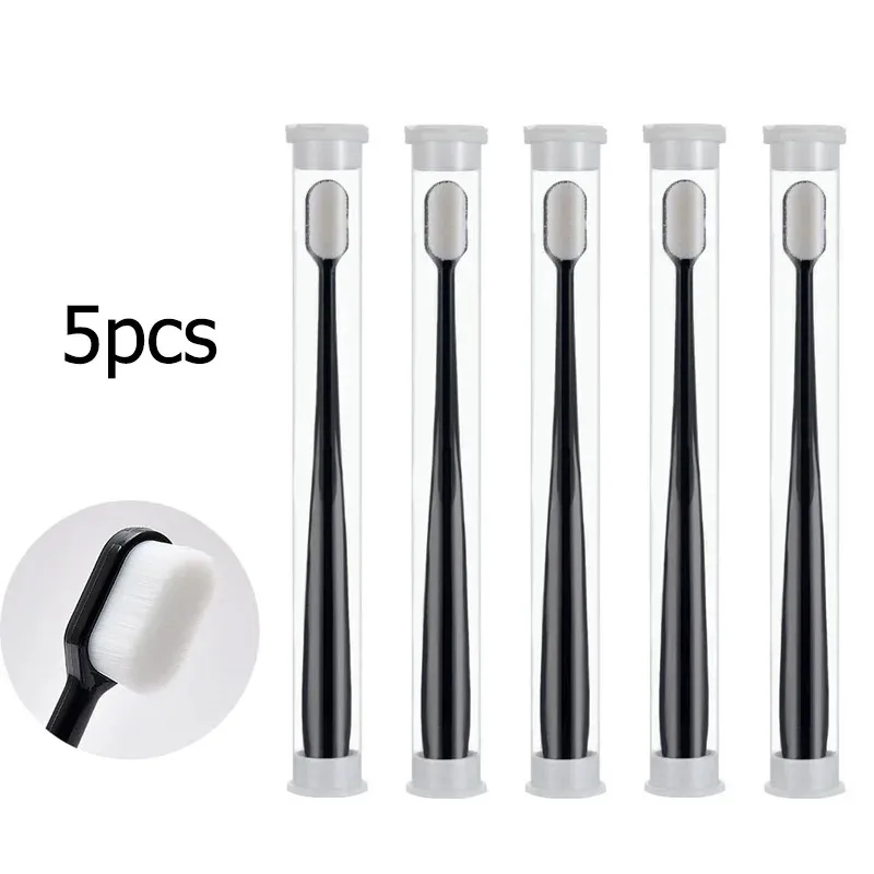 20/10pcs 칫솔 울트라 파인 소프트 칫솔 항균 보호 잇몸 건강 여행 휴대용 칫솔 구강 위생 도구