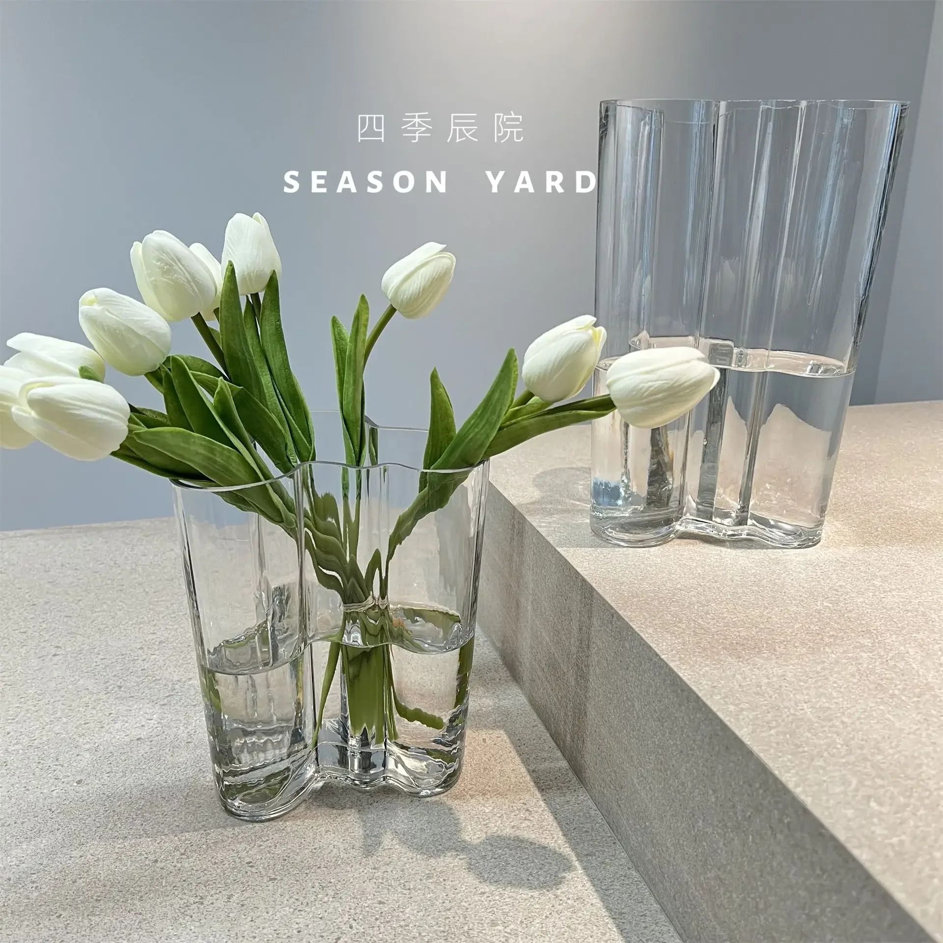 Handmade Blown Glass Vases In Lakes, Simple and Creative Dining Table, Living Room, Decorative Flower Ware 4