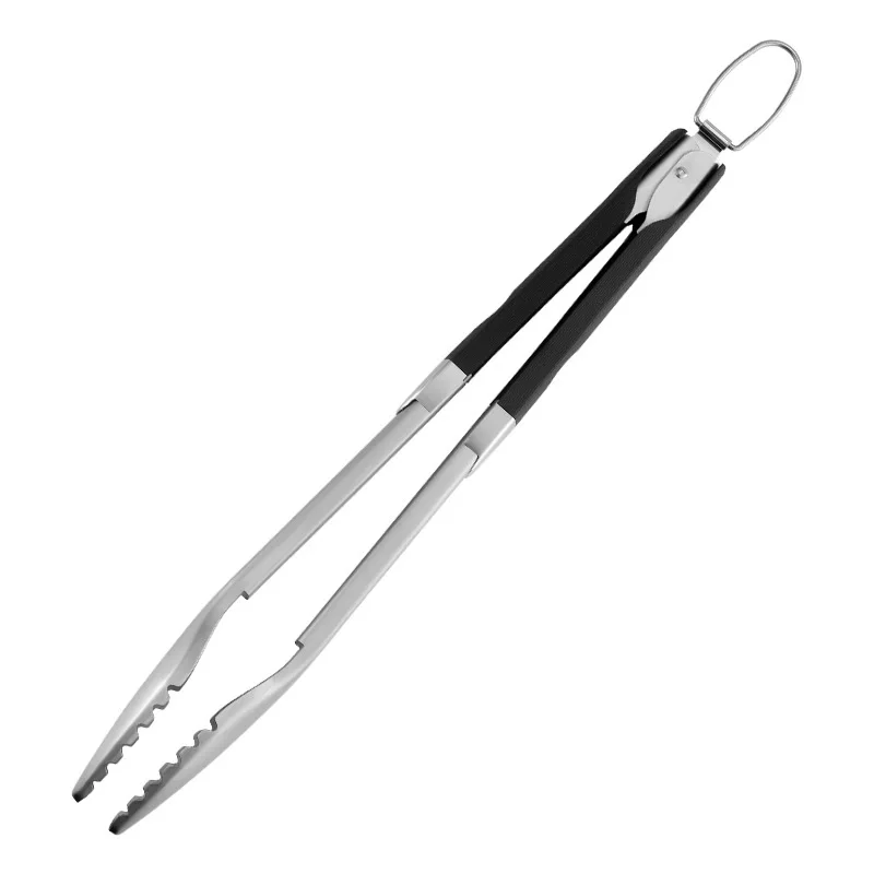 BBQ Grilling Tools Set Plastic Handle Stainless Steel Combination Barbecue Fork Shovel Clip Three Sets of Accessories