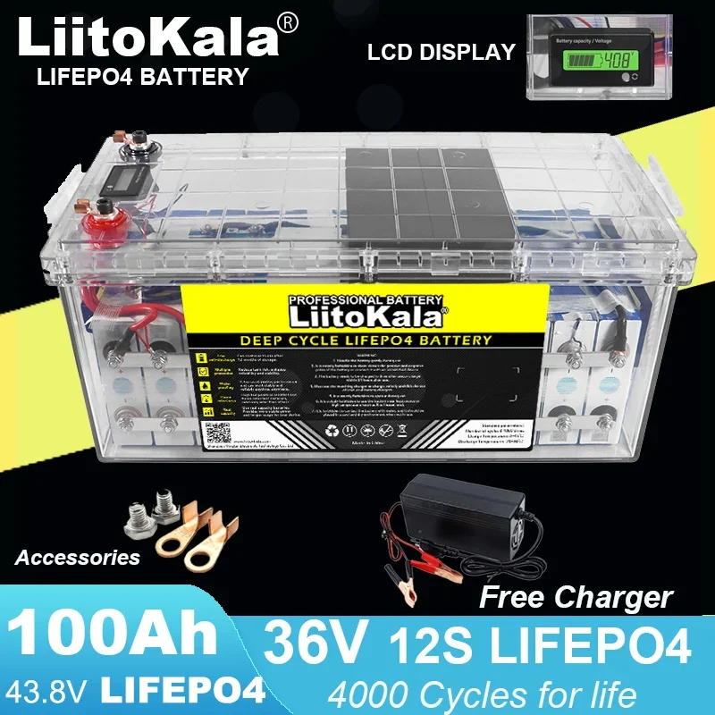 

Литий-железо-фосфатный аккумулятор, 36 В, 38,4 Ач, 12s, 43,8 в, 4000 циклов