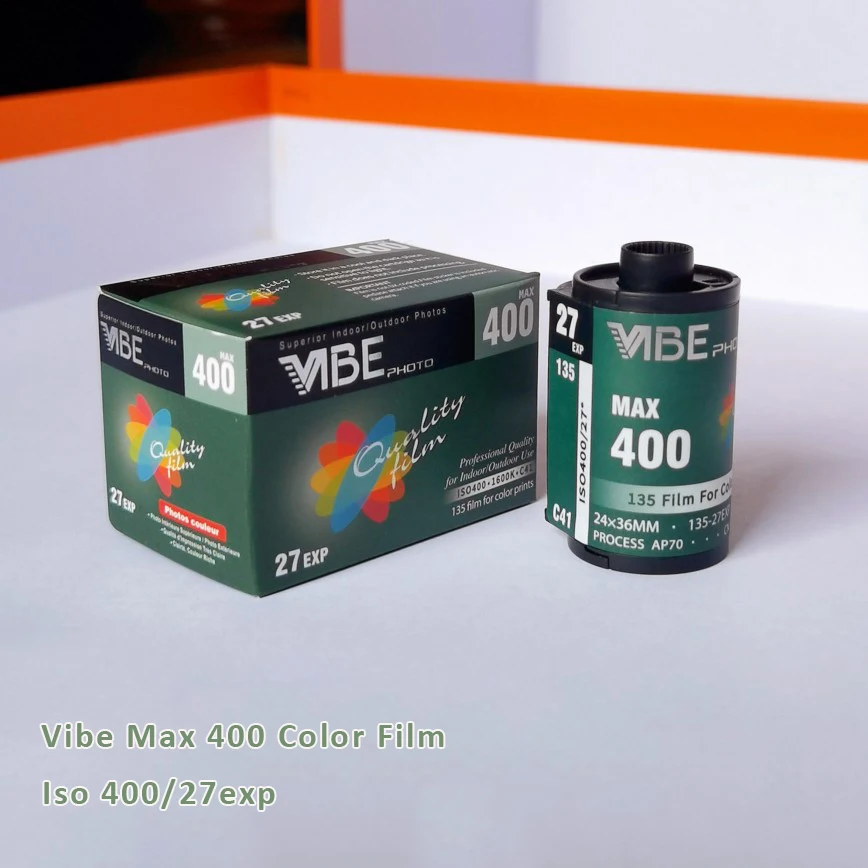 VIBE Max 400 컬러 필름, ISO 400 135 네거티브 필름, 27EXP/롤, 코닥 H35 M35 필름 카메라 VIBE 501F, 1 롤, 5 롤, 6 롤, 10 롤