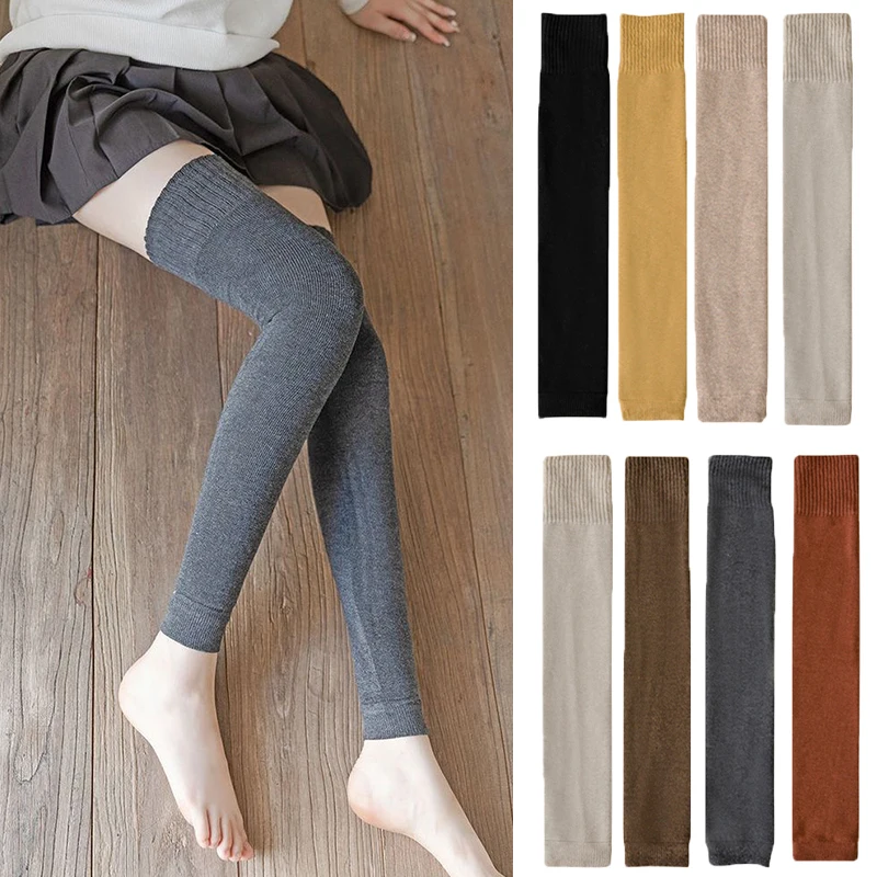 

Women Leg Warmer Autumn Thicken Lengthen Woolen Long Over Knee Pile Sock Elastic Leggings Yoga Warm Socks Y2K Accessories