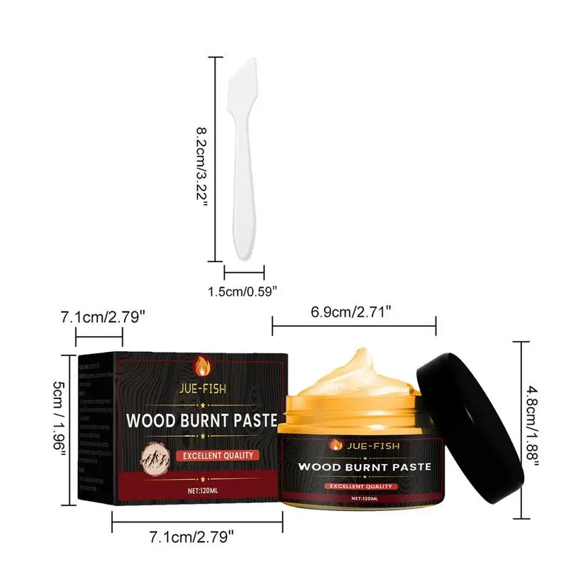 Wood Burning Paste Crafting Gel For Pyrography Creation Heat Sensitive Wood Burning Gel Professional Burn Torch For Artists wood burning gel