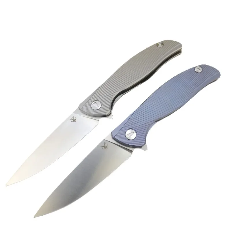 

Складной нож с шарикоподшипником, нож для повседневного использования, лезвие D2, рукоятка из титанового сплава TC4, Тактическая Оборона, охота, кемпинг, коллекция Jackknife