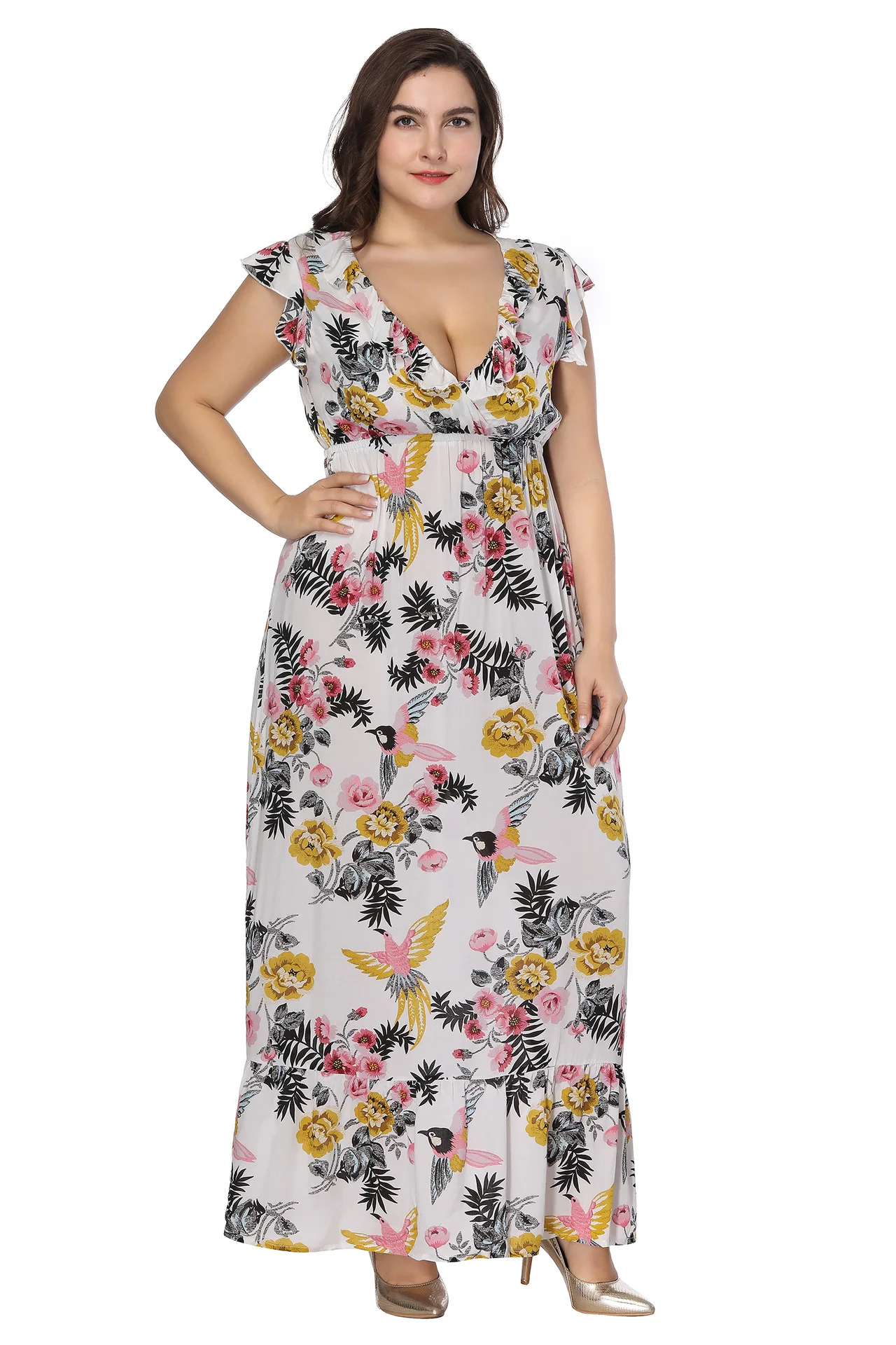 vestido de playa talla grande