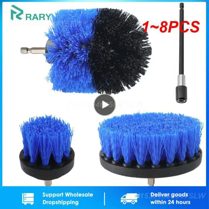 

4-дюймовая щетка для дрели, 1-8 шт., щетка для чистки кожи, пластика, дерева, мебели, салона автомобиля, Очищающая щетка