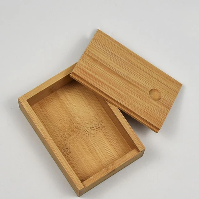 Caja de madera almacenamiento de cartas