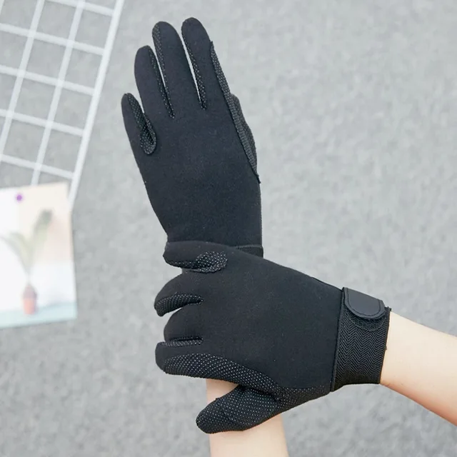 New Equestrian Horses Glove Horse Riding Gloves Lightweight Breathable Anti Slip Bike Full Finger Sports Gloves for Men Women