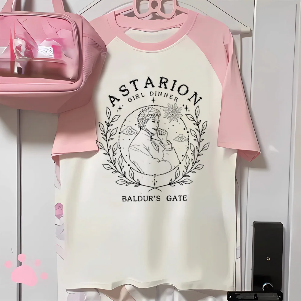 Astarion top tees girl Retro Pop Culture Y2k Trendy Psychedelic t shirt hip hop aesthetic 80s University korean clothes 4