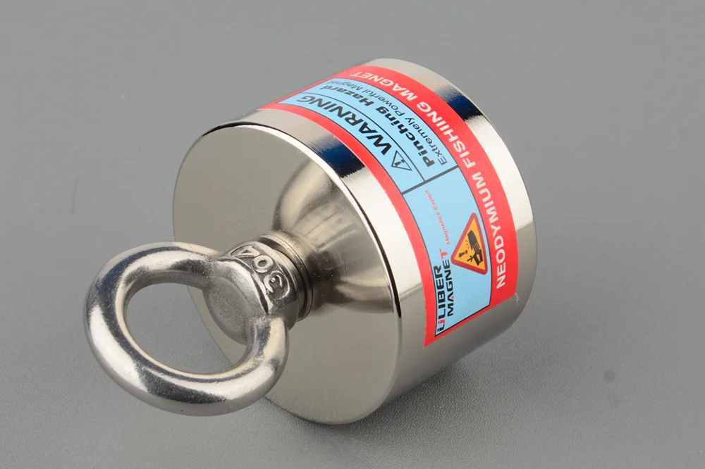 360 Super Strong Magnetic Naked Magnets Fishing Salvage Magnet Neodymium Magnet N52 D55x35mm for Searching Treasure